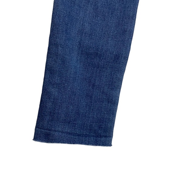 Joseph Ribkoff Mid Rise Skinny Stretch Jeans Floral Patch Black Rhinestones 2 - Picture 9 of 16